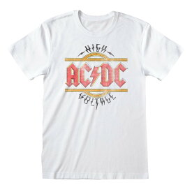 (エーシー・ディーシー) AC/DC オフィシャル商品 ユニセックス High Voltage ヴィンテージルック 半袖 Tシャツ 【海外通販】