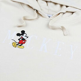 (ディズニー) Disney オフィシャル商品 レディース ミッキーマウス 刺しゅう スウェットパーカー フーディー プルオーバー 【海外通販】