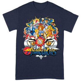 (サンダーキャッツ) Thundercats オフィシャル商品 ユニセックス グループショット Tシャツ 半袖 カットソー トップス 【海外通販】
