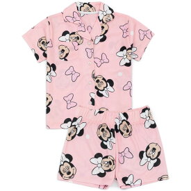 (ディズニー) Disney オフィシャル商品 キッズ・子供 ガールズ ミニーマウス パジャマ 半袖 半ズボン 上下セット 【海外通販】