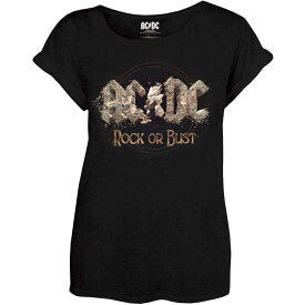 (エーシー・ディーシー) AC/DC オフィシャル商品 レディース Rock Or Bust Tシャツ 半袖 トップス 【海外通販】