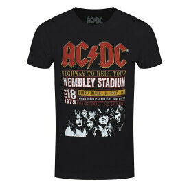 (エーシー・ディーシー) AC/DC オフィシャル商品 ユニセックス Wembley ´79 Tシャツ エコフレンドリー 半袖 トップス 【海外通販】