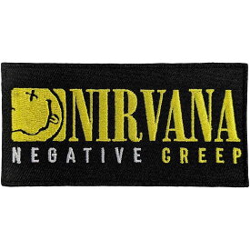 (ニルヴァーナ) Nirvana オフィシャル商品 Negative Creep ワッペン 織地 アイロン装着 パッチ 【海外通販】