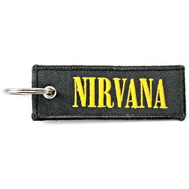 (ニルヴァーナ) Nirvana オフィシャル商品 ダブルサイド キーリング ロゴ キーホルダー 【海外通販】