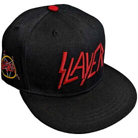 (スレイヤー) Slayer オフィシャル商品 ユニセックス ロゴ キャップ スナップバック 帽子 ハット 【海外通販】