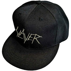 (スレイヤー) Slayer オフィシャル商品 ユニセックス Scratchy ロゴ キャップ スナップバック 帽子 ハット 【海外通販】
