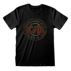 (エーシー・ディーシー) AC/DC オフィシャル商品 ユニセックス Est. 1973 Tシャツ 半袖 トップス 【海外通販】