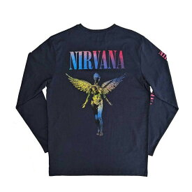 (ニルヴァーナ) Nirvana オフィシャル商品 ユニセックス Angelic Tシャツ グラデーション 長袖 トップス 【海外通販】
