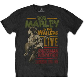 (ボブ・マーリー) Bob Marley オフィシャル商品 ユニセックス Rastaman Vibration Tour 1976 Tシャツ コットン 半袖 トップス 【海外通販】