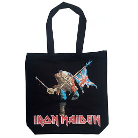 (アイアン・メイデン) Iron Maiden オフィシャル商品 Trooper バックプリント トートバッグ コットン かばん 布バッグ 【海外通販】