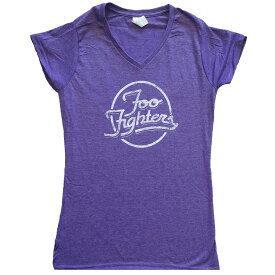 (フー・ファイターズ) Foo Fighters オフィシャル商品 レディース Ex-Tour ロゴ Tシャツ 半袖 トップス 【海外通販】
