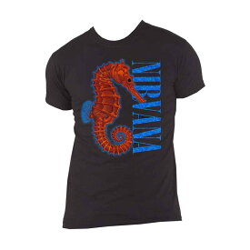 (ニルヴァーナ) Nirvana オフィシャル商品 ユニセックス Seahorse Tシャツ コットン 半袖 トップス 【海外通販】