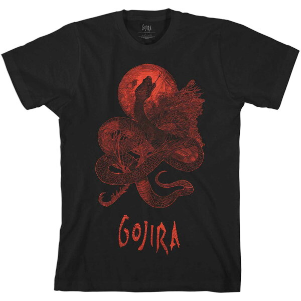 (ゴジラ) Gojira オフィシャル商品 ユニセックス Serpent Moon Tシャツ コットン 半袖 トップス 【海外通販】