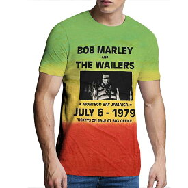 (ボブ・マーリー) Bob Marley オフィシャル商品 ユニセックス Montego Bay Tシャツ ディップダイ 半袖 トップス 【海外通販】