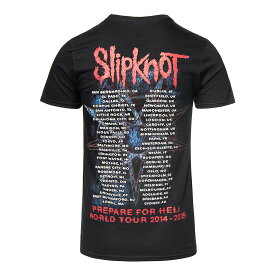 (スリップノット) Slipknot オフィシャル商品 ユニセックス Prepare for Hell 2014-2015 Tour Tシャツ バックプリント 半袖 トップス 【海外通販】