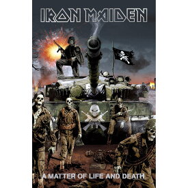 (アイアン・メイデン) Iron Maiden オフィシャル商品 A Matter Of Life And Death テキスタイルポスター 布製 ポスター 【海外通販】