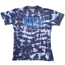 (ニルヴァーナ) Nirvana オフィシャル商品 ユニセックス Nevermind Tシャツ ディップダイ ロゴ 半袖 トップス 【海外通販】