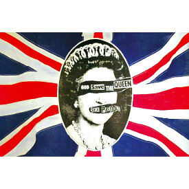 (セックス・ピストルズ) Sex Pistols オフィシャル商品 God Save The Queen テキスタイルポスター 布製 ポスター 【海外通販】