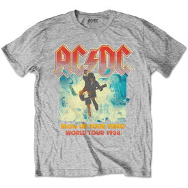 (エーシー・ディーシー) AC/DC オフィシャル商品 キッズ・子供 Blow Up Your Video Tシャツ ヘザー 半袖 トップス 【海外通販】