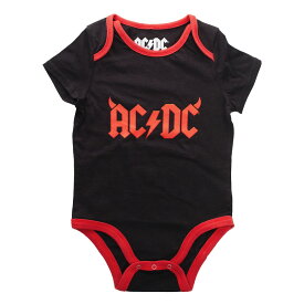 (エーシー・ディーシー) AC/DC オフィシャル商品 ベビー・赤ちゃん Horns ボディースーツ 半袖 ロンパース 【海外通販】