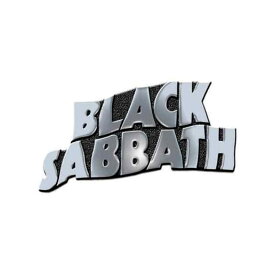 (ブラック・サバス) Black Sabbath オフィシャル商品 Wavy ロゴ バッジ 【海外通販】