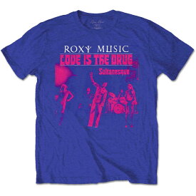 (ロキシー・ミュージック) Roxy Music オフィシャル商品 ユニセックス Love Is The Drug Tシャツ コットン 半袖 トップス 【海外通販】