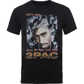 (トゥパック・シャクール) Tupac Shakur オフィシャル商品 ユニセックス All Eyez 1971 Tシャツ コットン 半袖 トップス 【海外通販】