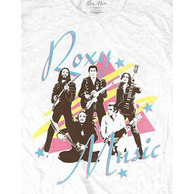 (ロキシー・ミュージック) Roxy Music オフィシャル商品 ユニセックス ギター Tシャツ コットン 半袖 トップス 【海外通販】