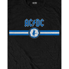 (エーシー・ディーシー) AC/DC オフィシャル商品 ユニセックス ストライプロゴ Tシャツ 半袖 トップス 【海外通販】