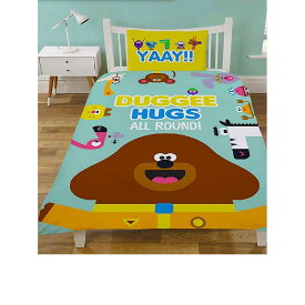 (ヘイ!ダギー) Hey Duggee オフィシャル商品 キッズ・子供用 Hugs All Round 掛け布団カバー・枕カバーセット 【海外通販】