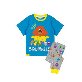 (ヘイ!ダギー) Hey Duggee オフィシャル商品 キッズ・子供用 Well Done Squirrels パジャマ 半袖 上下セット 【海外通販】