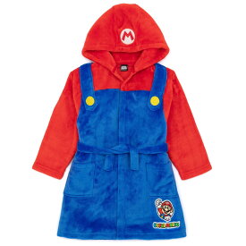 (スーパーマリオブラザーズ) Super Mario オフィシャル商品 キッズ・子供 コスチューム風 ガウン バスローブ 【海外通販】