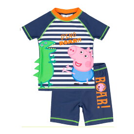 (ペッパピッグ) Peppa Pig オフィシャル商品 キッズ・子供 ボーイズ Roar! 水着 スイムスーツ セット 上下セット 【海外通販】