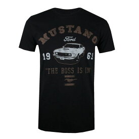 (フォード) Ford オフィシャル商品 メンズ ムスタング Tシャツ The Boss Is In 半袖 トップス 【海外通販】