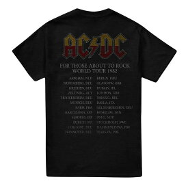 (エーシー・ディーシー) AC/DC オフィシャル商品 メンズ About To Rock Tour 半袖 Tシャツ トップス 【海外通販】