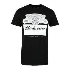 (バドワイザー) Budweiser オフィシャル商品 メンズ ラベル Tシャツ 半袖 トップス 【海外通販】