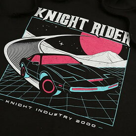 (ナイトライダー) Knight Rider オフィシャル商品 メンズ K.I.T.T 2000 ネオン スウェットパーカー フーディー プルオーバー 【海外通販】