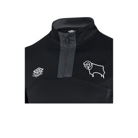 (アンブロ) Umbro ダービー・カウンティ フットボールクラブ Derby County FC オフィシャル商品 メンズ 22/23 ジップネック フリーストップ 【海外通販】