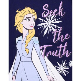 アナと雪の女王 Frozen オフィシャル商品 キッズ・子供 ガールズ Seek The Truth エルサ Tシャツ 長袖 トップス カットソー 【海外通販】