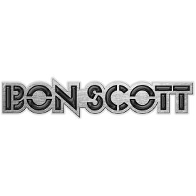 (ボン・スコット) Bon Scott オフィシャル商品 エナメル ロゴ バッジ 【海外通販】