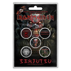 (アイアン・メイデン) Iron Maiden オフィシャル商品 Senjutsu バッジ セット (5個組) 【海外通販】