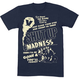 (マッドネス) Madness オフィシャル商品 ユニセックス Shut Up Tシャツ コットン 半袖 トップス 【海外通販】
