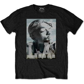 (トゥパック・シャクール) Tupac Shakur オフィシャル商品 ユニセックス LA Skyline Tシャツ 半袖 トップス 【海外通販】