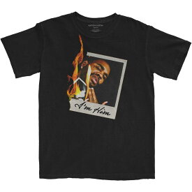 (ケビン・ゲーツ) Kevin Gates オフィシャル商品 ユニセックス Polaroid Flame Tシャツ コットン 半袖 トップス 【海外通販】