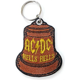 (エーシー・ディーシー) AC/DC オフィシャル商品 Hells Bells キーリング ダブルサイド パッチ キーホルダー 【海外通販】