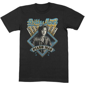 (ビリー・ジョエル) Billy Joel オフィシャル商品 ユニセックス Piano Man Tシャツ 半袖 トップス 【海外通販】
