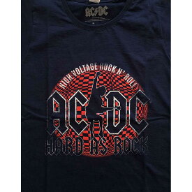 (エーシー・ディーシー) AC/DC オフィシャル商品 レディース Hard As Rock Tシャツ 半袖 トップス 【海外通販】