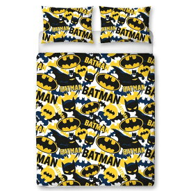 (バットマン) Batman オフィシャル商品 キッズ・子供 迷彩 掛け布団カバー・枕カバー セット 【海外通販】