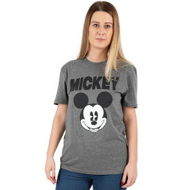 (ディズニー) Disney オフィシャル商品 レディース ミッキーマウス Tシャツ Face 半袖 トップス 【海外通販】