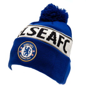 チェルシー フットボールクラブ Chelsea FC オフィシャル商品 ユニセックス クレスト ニット帽 ビーニー キャップ 【海外通販】